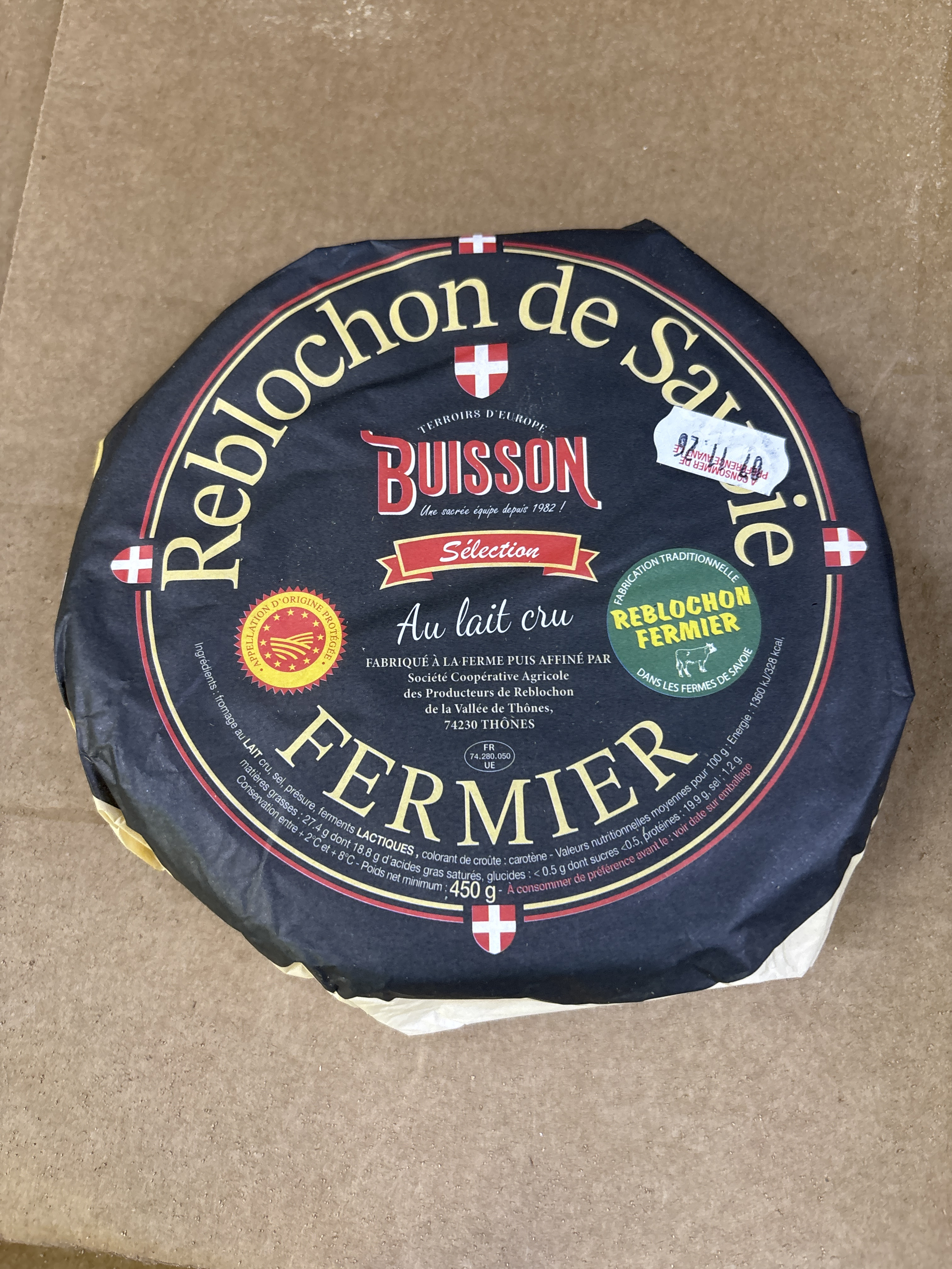Reblochon fermier savoie AOP 1er CHOIX