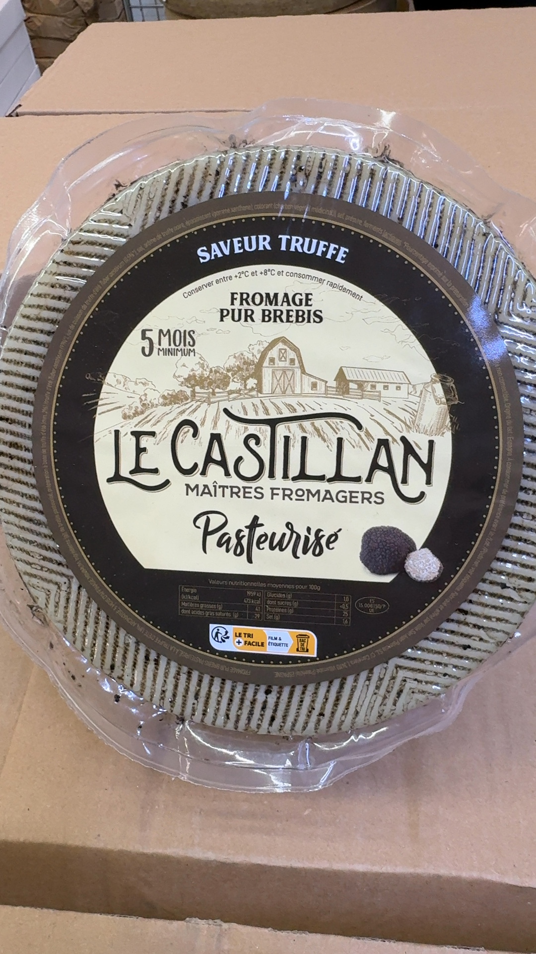 Fromage brebis à la truffe
