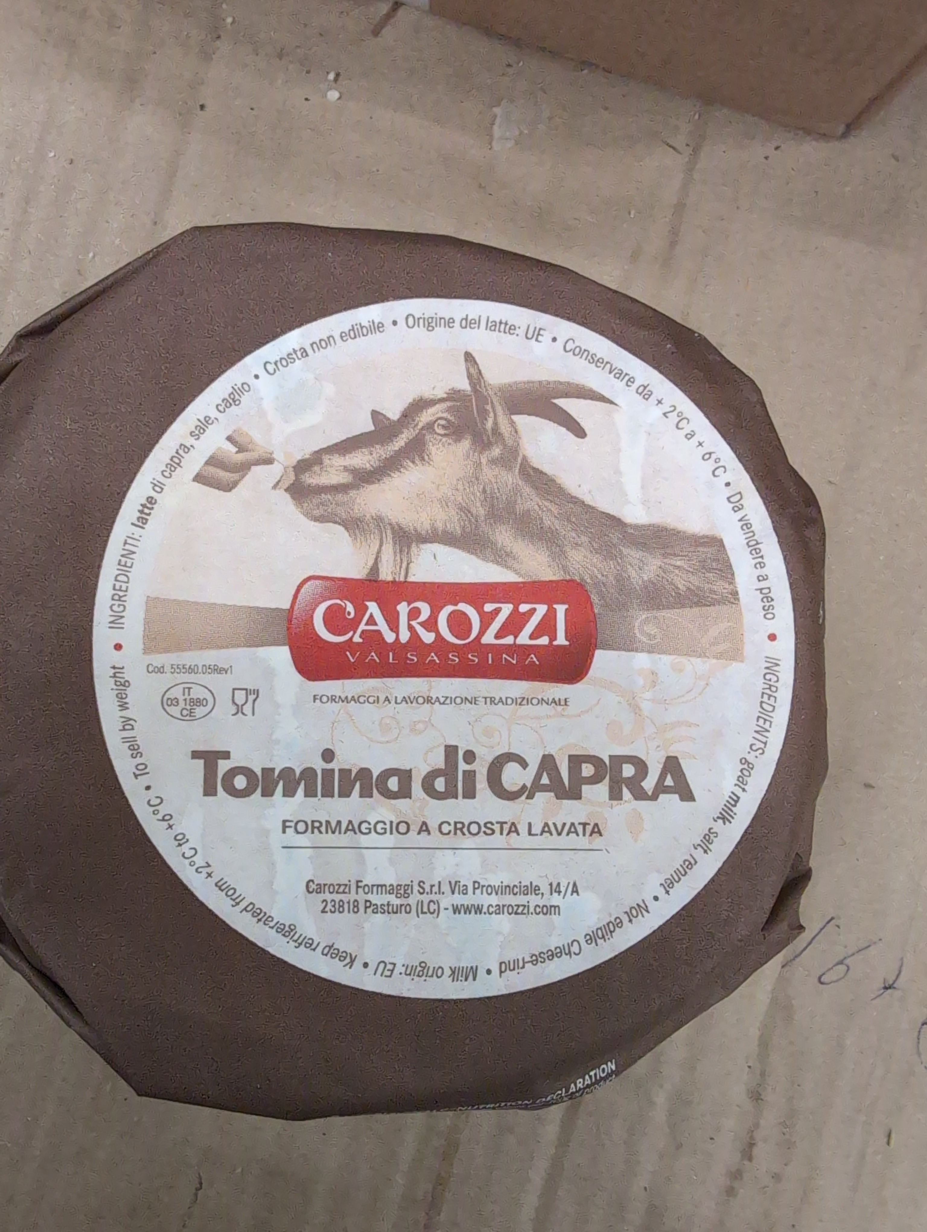 Tomette de chèvre italienne