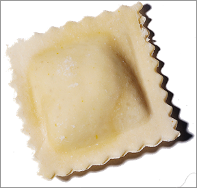 Raviolis roquefort figue