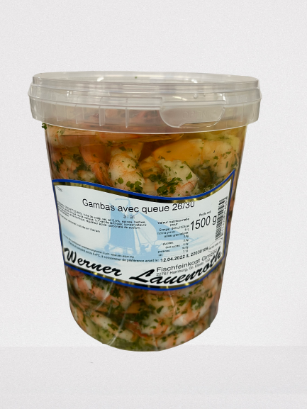 Gambas à l'ail