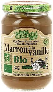 Confiture marron vanille bio
