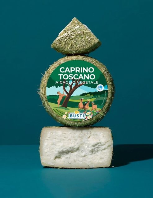 Fromage italien de chèvre présure végétale affiné sous paille