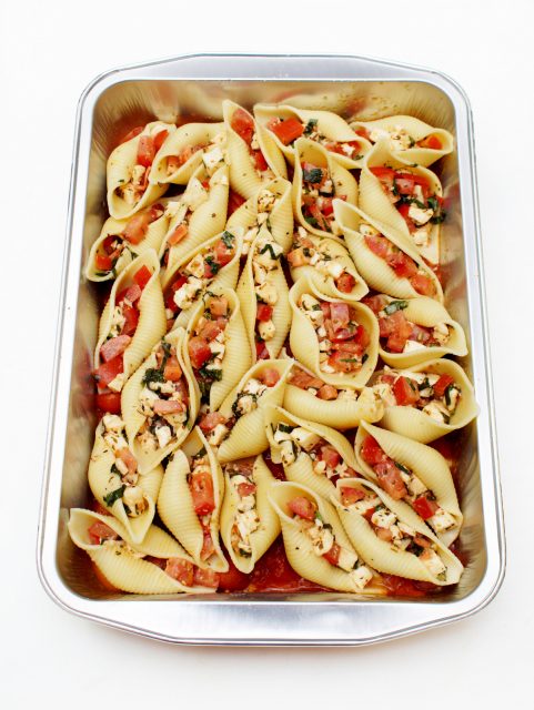 Conchiglioni alla caprese