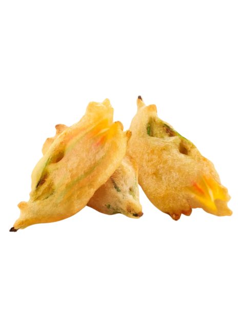 Beignet fleur de courgette cacio e pepe