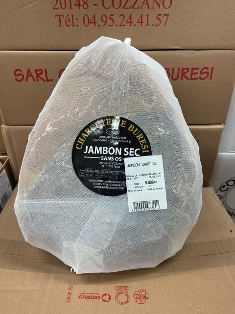 Jambon cru affiné en corse 9 - 12 mois