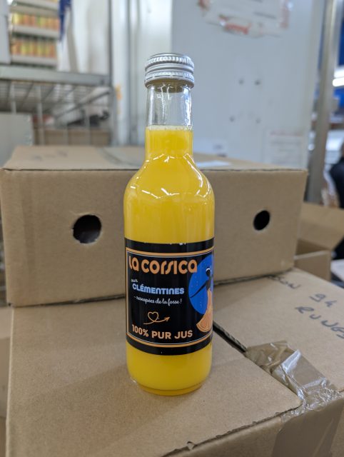 Jus de clémentine corse