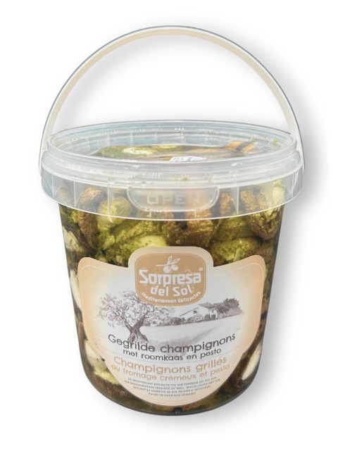 Champignons grillés farcis au fromage