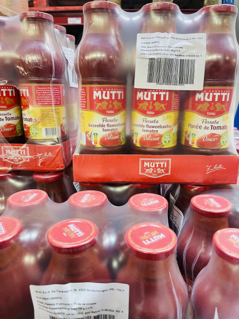 Purée de tomate bouteille verre - Mutti (6x700g)