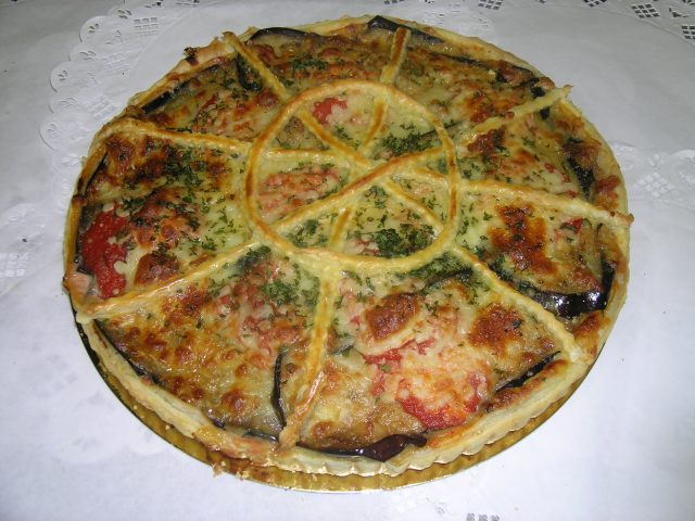 Tourte aubergines - Pasta nostrana 28cm