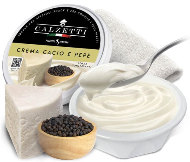 Crème 'cacio e pepe' (fromage et poivre) 125gammes.