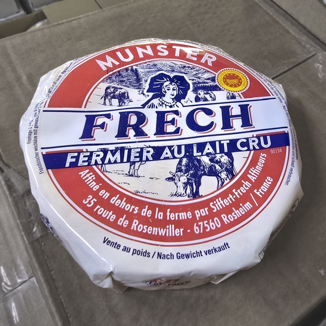 Munster fermier lait cru 800g