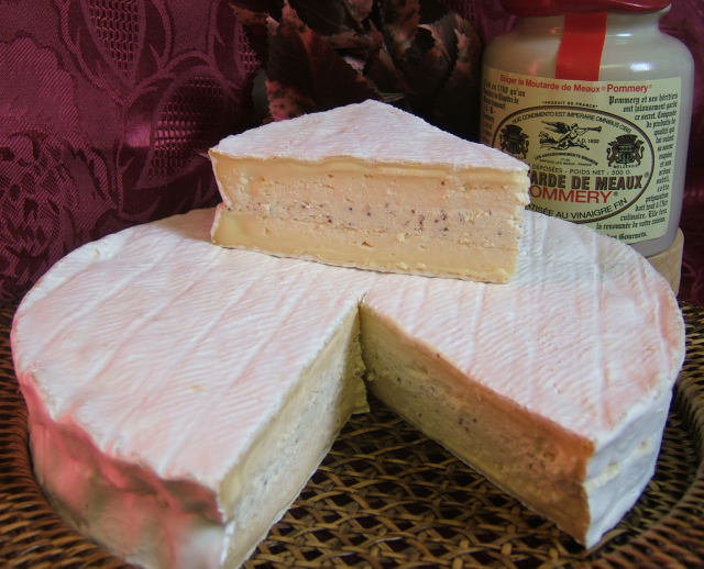Fromage type brie de Meaux à la moutarde - Fromagerie Rouzaire