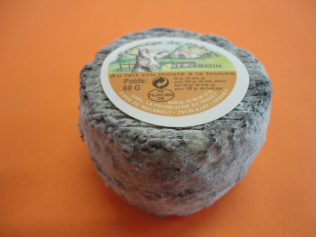 Crottin cendré - Fromagerie Thouet (département des Deux Sèvres) (12x80g)